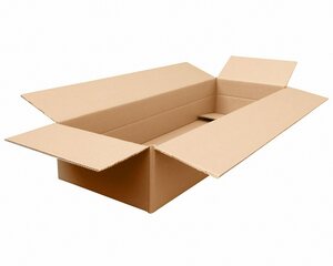 Faltkarton 1200x410x(100)-210mm (Außenmaß) mit variabler Höhe 2-wellig braun