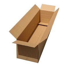 Faltkarton lang 1200x300x100-300mm mit VARIABLER HÖHE 2wellig Versandhülse