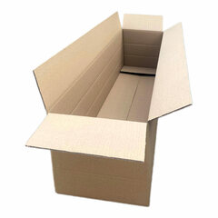 1x Faltkarton 1200x300x(100)-300mm mit variabler Höhe 2-wellig braun