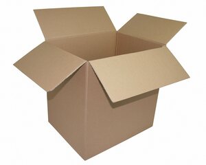 1x Faltkarton  450x350x(250)-450mm mit variabler Höhe 1-wellig Dickwelle braun Din A3+