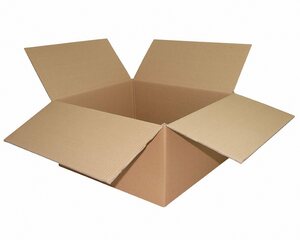 Faltkarton 500x450x(200)-250mm mit variabler Höhe 2-wellig braun