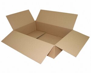 Faltkarton 600x400x160mm (Außenmaß) 1-wellig Dickwelle braun