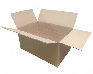 30x Faltkarton  600x400x(100)-300mm (Außenmaß) mit variabler Höhe 2-wellig braun