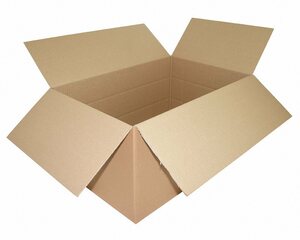 Faltkarton 600x400x(100)-300mm (Außenmaß) VARIABLE HÖHE 1-wellig Dickwelle