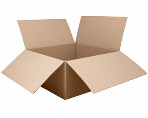 Faltkarton 850x850x(200)-400mm mit variabler Höhe 2-wellig braun