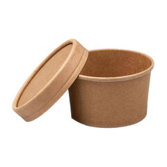 Dressingbecher Saucenbecher inkl. Deckel aus Kraftpapier FSC® 60ml 