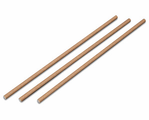 1000x Strohhalme Trinkhalme aus Papier natur braun Ø6mm 24cm