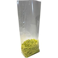 1000x Kreuzbodenbeutel OPP  75 x 130mm transparent mit Siegelnaht 30my