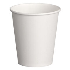 24000x Heiß- und Kaltgetränkebecher weiß Pappe beschichtet 300 ml 330ml  | 12oz