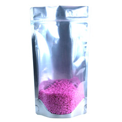 500x Standbodenbeutel Aluminium matt 130 x 225 x 70mm 500ml