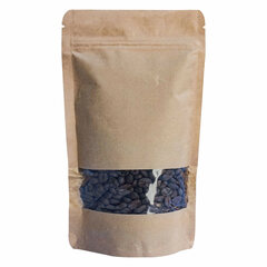 Standbodenbeutel Kraftpapier braun mit Fenster 110x185x65mm 250ml 