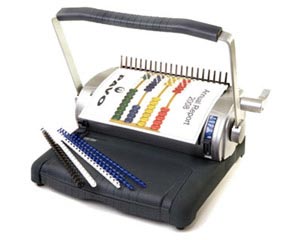 1x PAVO Bindemaschine PROFIMASTER S100 für Plastikbindung robuste Office-Maschine