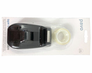 Preview: 100x PAVO Klebebandabroller B-WARE inkl. 2 Rollen Klebeband  12mm x 10m