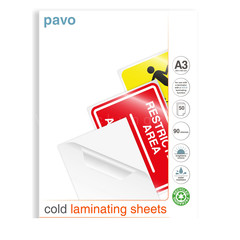 50x Kaltlaminierfolien A3 310x420mm 90 mic Hochglanz 