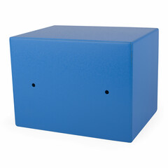 Preview: 1x Tresor Safe 23x17x17cm mit elektronischem  Zahlenschloss für Tisch/Wandmontage blau