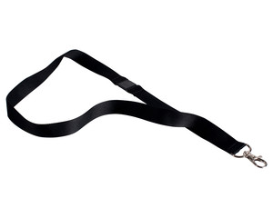 100x Textilband für Ausweishalter Schlüsselband Lanyard Safety schwarz