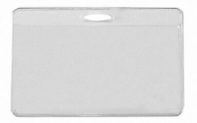 Preview: 25x Kartenhalter Ausweishülle Namensschild 75x95/60x88mm mit Clip + Einleger