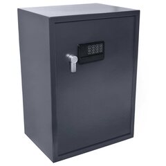 1x Tresor Safe 60x41x39 cm mit elektronischem Zahlenschloss für Tisch/Wandmontage anthrazit