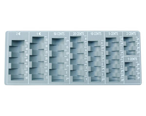 Preview: Geldkassette aus robustem Stahl inkl. Euro Münzbrett und Geldscheineinsatz