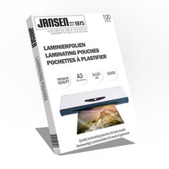 JANSEN Laminierfolien A3 303 x 426mm 2x 125 mic Hochglanz 