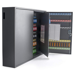 Preview: 1x Schlüsselkasten XXL 2 türig für 300 Schlüssel  inkl Anhänger und Einwurfschlitz