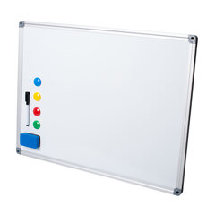 10x Whiteboard Magnettafel Memoboard 60 x 45cm inkl. 4 Magnete weiß mit Alurahmen