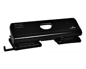 10x PAVO 4fach-Locher bis 22 Blatt Doppel-Locher ENDURE aus Metall in Schwarz,