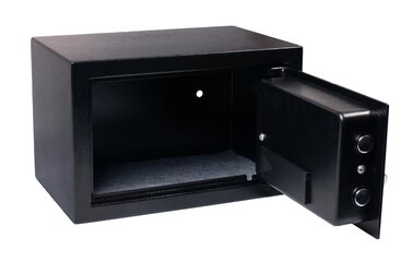Preview: 1x Tresor Safe 31x20x20cm mit elektronischem Zahlenschloss für Tisch/Wandmontage anthrazit