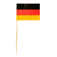 50x Flaggenpicker Fahnenpicker Deko-Picker Land 'Deutschland' 