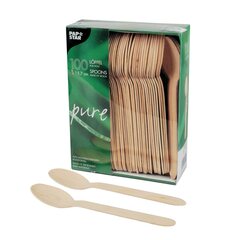 76000x PAPSTAR 'pure' Holzlöffel 15,7 cm