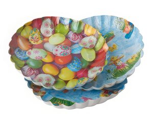3x Osterschalen Pappteller rund Ø 23 · 2,5 cm Ostern sortiert