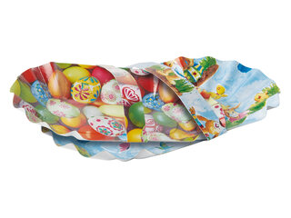 9x Osterschalen Osterkörbchen oval mit Henkel 28 x 16 cm Ostern sortiert