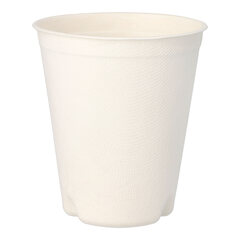 50x Heißgetränkebecher aus Zuckerrohr "pure" 300 ml Ø 90mm