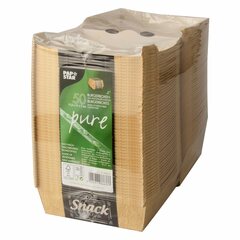 Preview: 50x PAPSTAR Burgerboxen aus Pappe FSC® 12,5 x 12,5 cm 'Good Food' groß