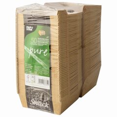 Preview: 50x PAPSTAR 'pure' Burgerboxen aus Pappe FSC® 10 x 10 cm 'Good Food' klein
