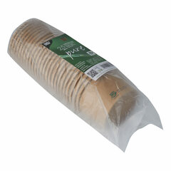 Preview: 25x PAPSTAR Bio-Suppenbecher Pappe rund 230 ml braun biologisch abbaubar