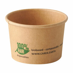 50x PAPSTAR 'pure' BIO Portionsbecher aus Pappe  45 ml braun "100% Fair"
