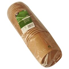 Preview: 75x Bio-Suppenbecher aus Pappe rund 760 ml braun  biologisch abbaubar