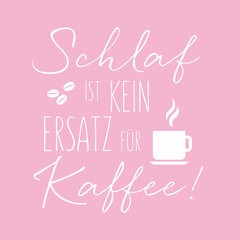 1000x Motivservietten 3-lagig 33x33cm FSC® Schlaf ist kein Ersatz für Kaffee