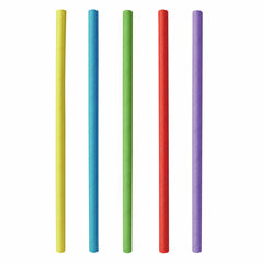 1000x Papiertrinkhalme Shake-Halme Kaltgetränke 25 cm Ø 8 mm farbig sortiert