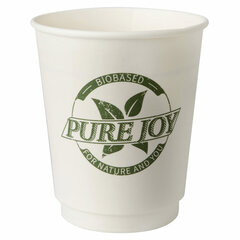 Doppelwandbecher Heißgetränkebecher ToGo 0,2 l mit PLA-Beschichtung 