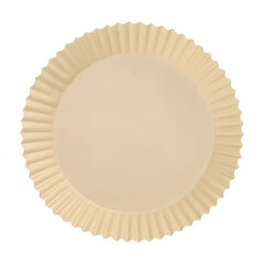 Preview: 100x Backpapierzuschnitte für Heißluftfritteusen Mikrowelle Backofen Ø16cm x 4,5cm braun