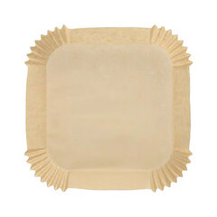 Preview: 100x Backpapierzuschnitte für Heißluftfritteusen Mikrowelle Backofen 16 x 16 x 4,5cm braun