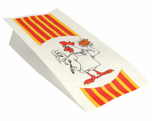 100x PAPSTAR Grillhähnchen Hähnchenbeutel Papier HDPE-Einlage 28x13x8cm