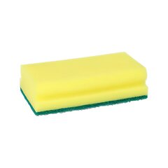 Topfreiniger Abwaschschwämme eckig 4,1x 14,8x 8,5 cm gelb/grün mit Griffrille kratzend 