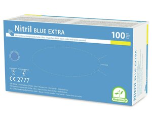 1000x Einweghandschuhe Nitril puderfrei blau EXTRA stabil dick Größe S