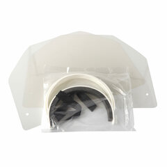 Preview: 10x Gesichtsschutzmaske Schutzschild inkl. 2 Visiere 25 cm weiss zum Selbstaufbau