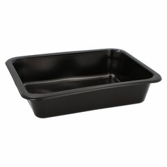 Mehrweg Menüschalen ungeteilt 22,7 x 17,8cm Mikrowellengeeignet schwarz 