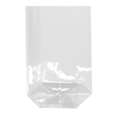10x Bodenbeutel PP 16 cm x 9,5 cm x 4 cm transparent 