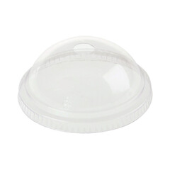 BIO Domdeckel mit Loch zu Becher 200+250 ml Ø 76mm Bio-Kunststoff (PLA) 